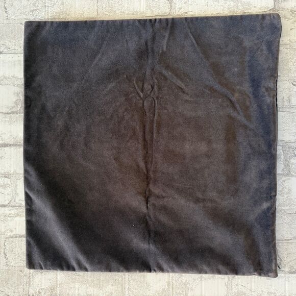 Pottery Barn Snowman Aplique Velour Brown Pillow Cases Winter Holiday 20"x20" - Picture 3 of 10